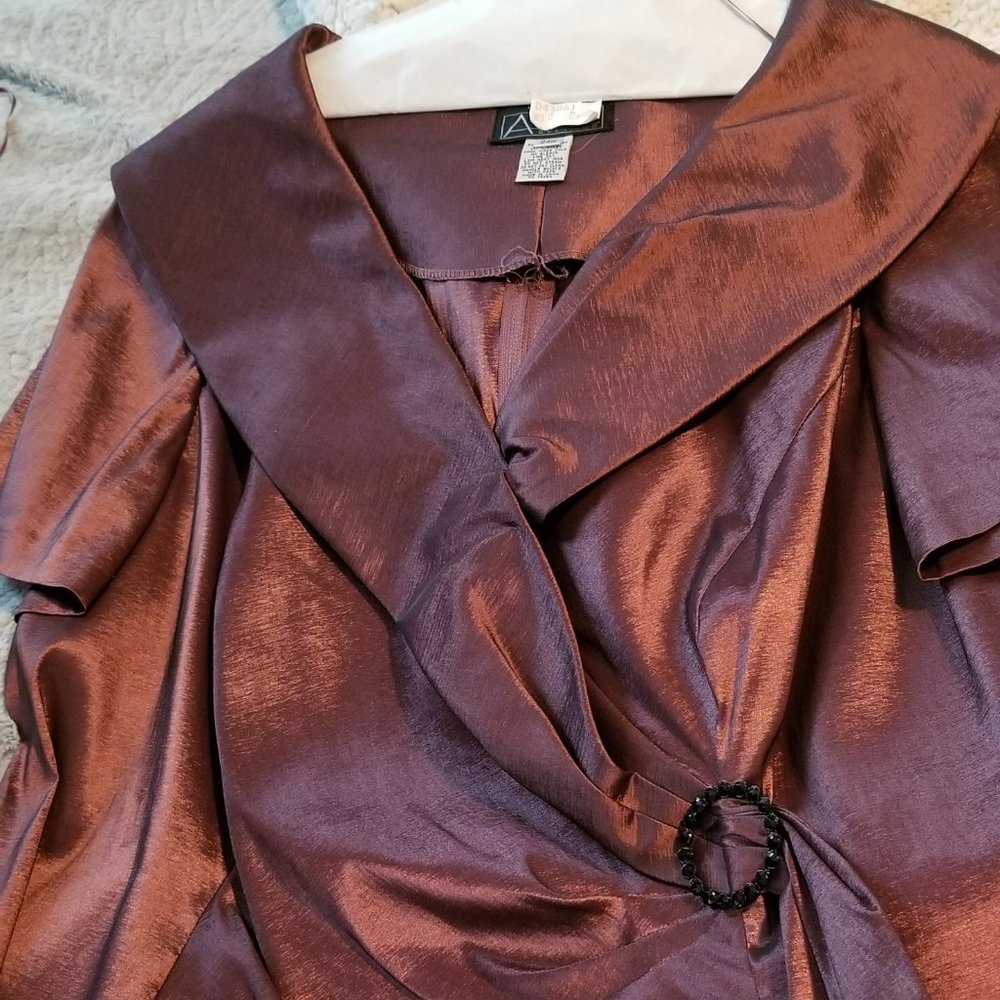 2 piece Taffeta Gown